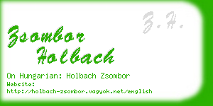 zsombor holbach business card